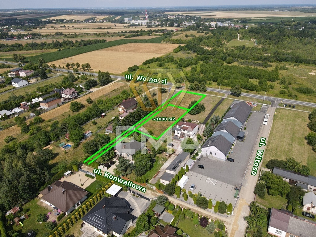 Szeroka działka 41 m | 1000 m² | Rędziny - Widok 4