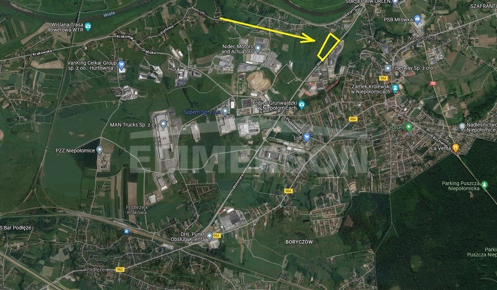 Grunt przemysłowy 7 500 m², asfaltowy dojazd, MPZP - Więcej