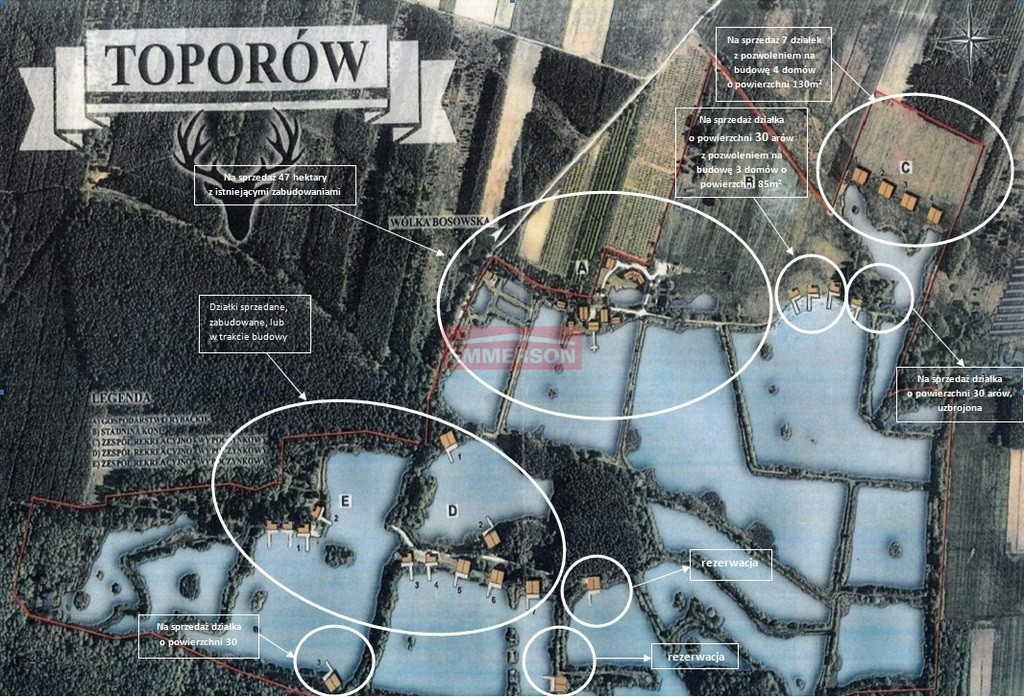 Piękna działka z własnym jeziorem i prywatną plażą - Widok 2