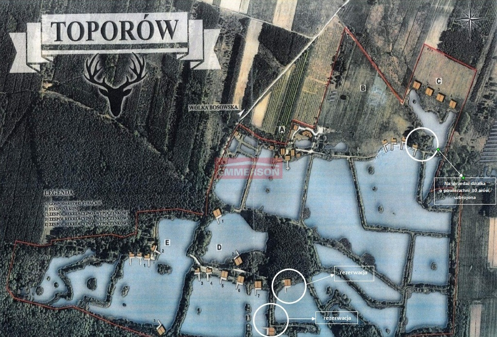 Piękna działka z własnym jeziorem i prywatną plażą - Widok 3