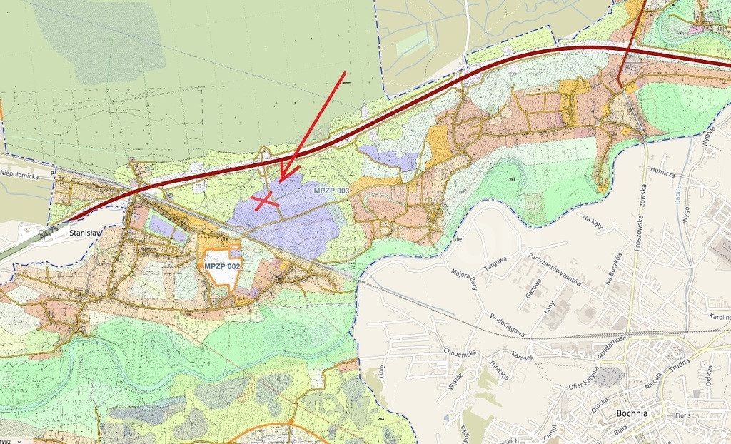 Grunt przemysłowy 15 000 m², plan, prostokąt, podz - Więcej