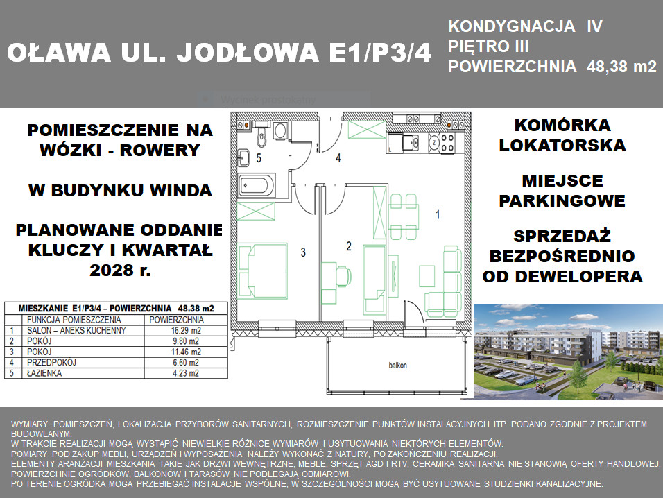 Mieszkanie – Oława - Więcej