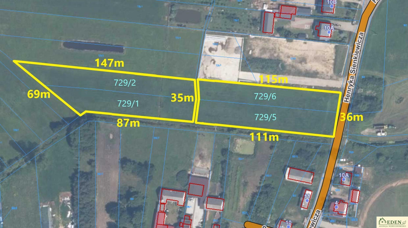 Okrzeja, działka budowlana 0,90 ha - Widok 2