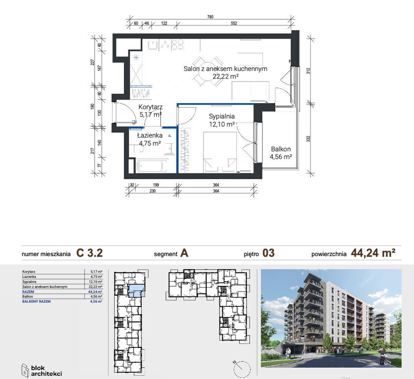 Apartment in Kraków, Zabłocie, Podgórze - Widok 3