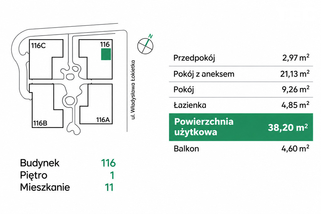 Mieszkanie – Kraków, Krowodrza - Widok 3