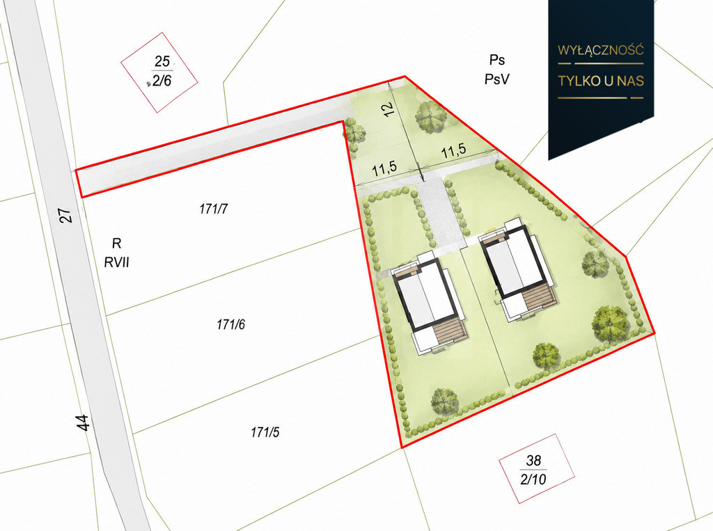 Działka 2 332 m² z WZ, gmina Somonino - Widok 3