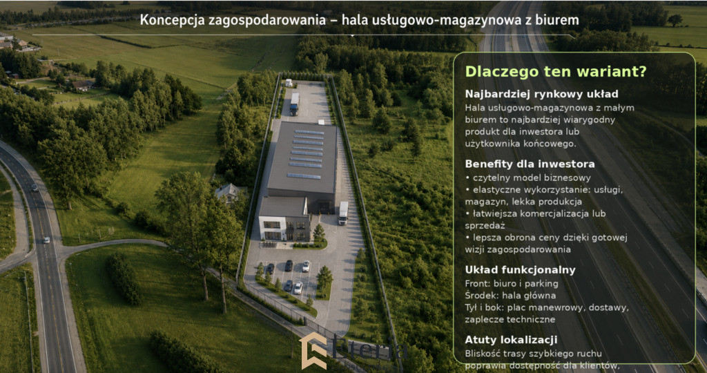 Droga Asfaltowa - A2 - 0,92 ha - Usługowo-Przemysłowy - Widok 2