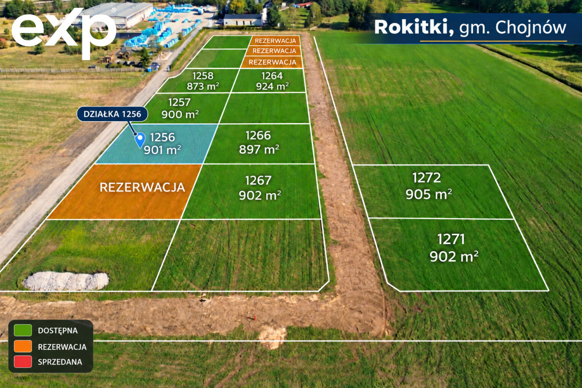 Działka budowlana Osiedle Słoneczne Rokitki - Widok 3