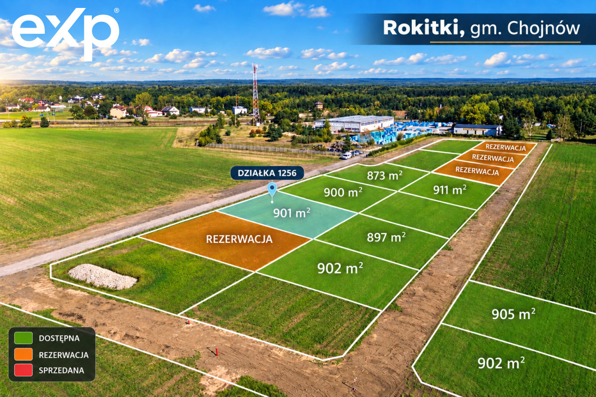 Działka budowlana Osiedle Słoneczne Rokitki - Widok 2