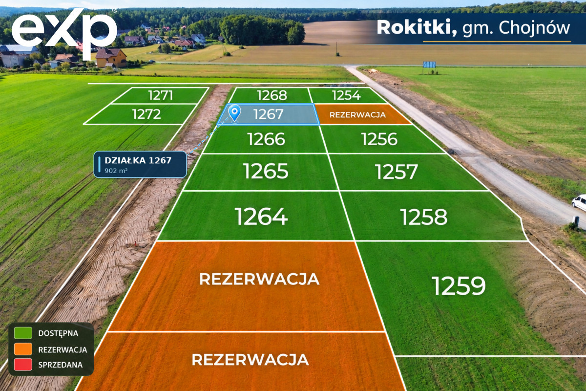 Działka budowlana Osiedle Słoneczne Rokitki - Widok 3