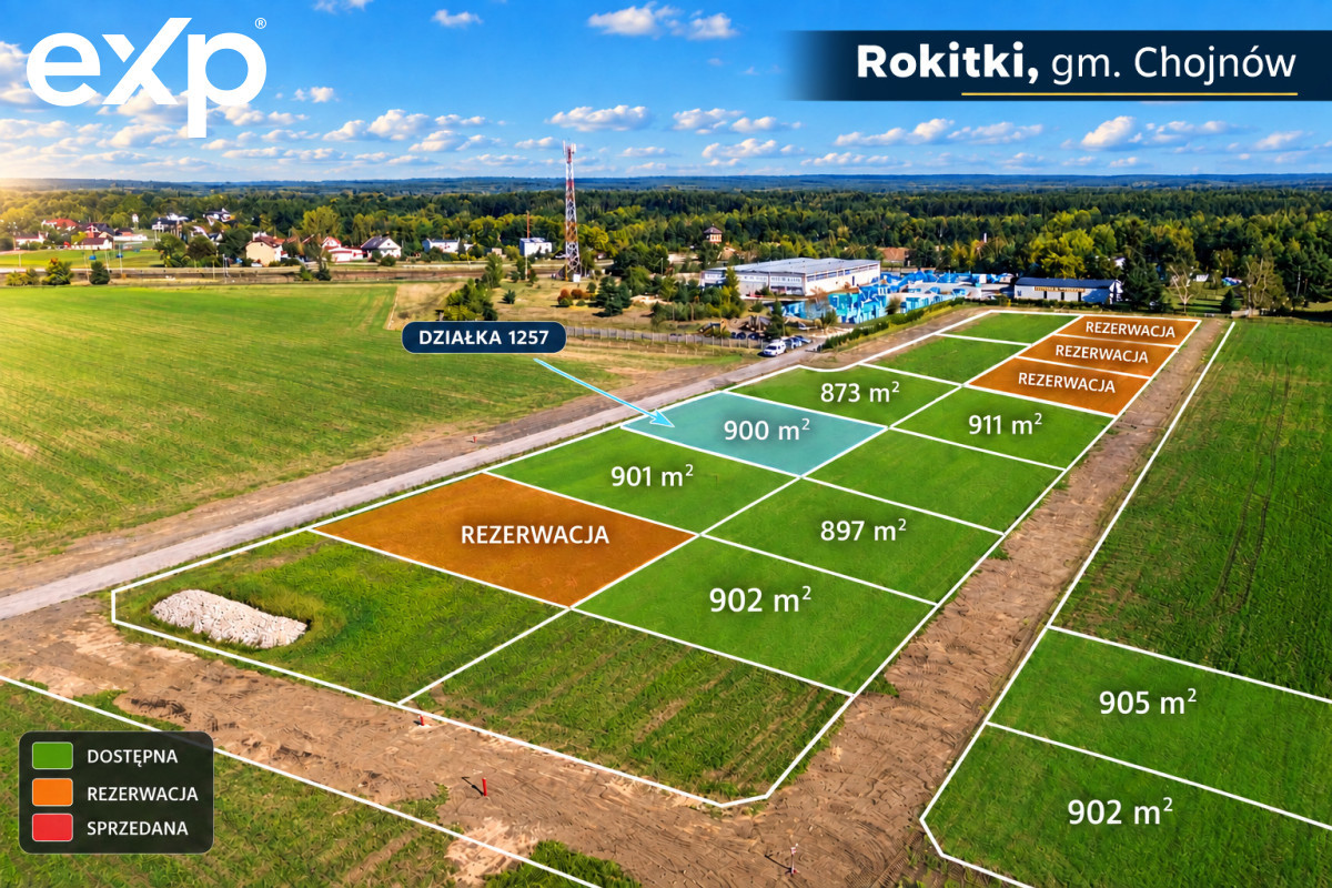 Działka budowlana Osiedle Słoneczne Rokitki - Widok 3