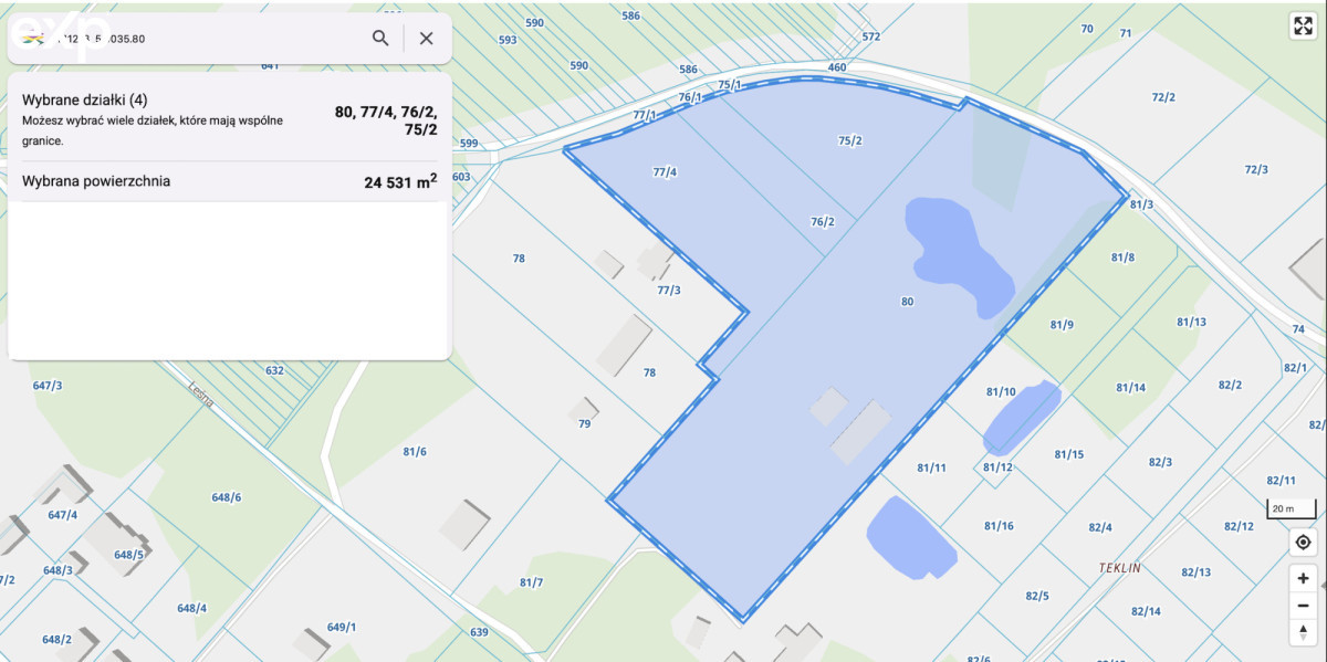 Działka MN, 2,5 ha/ możliwy podział - Widok 2