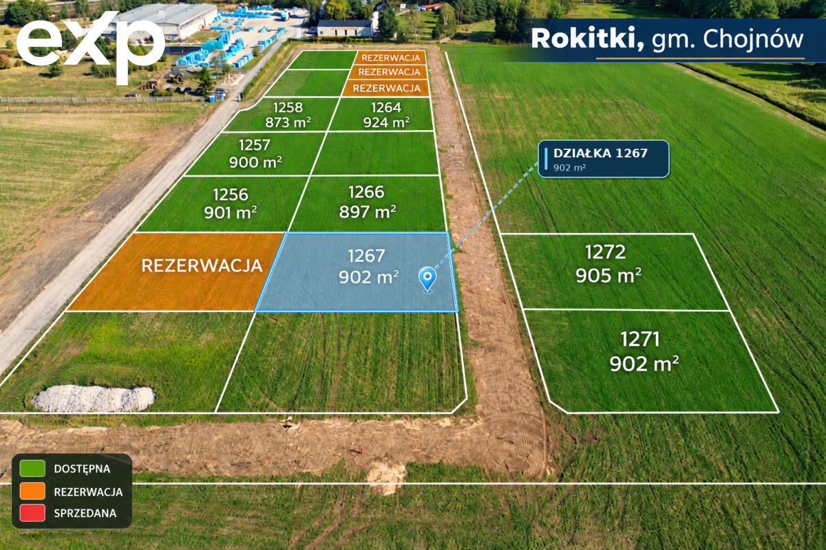 Działka budowlana Osiedle Słoneczne Rokitki - Więcej