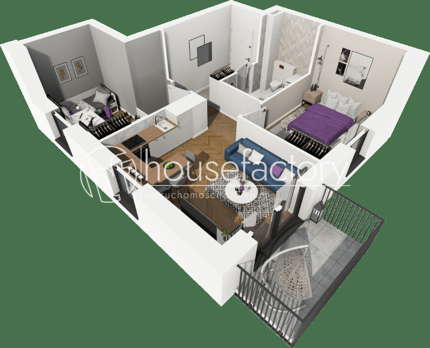 Apartment in Łódź, Stare Polesie, Polesie - Widok 2