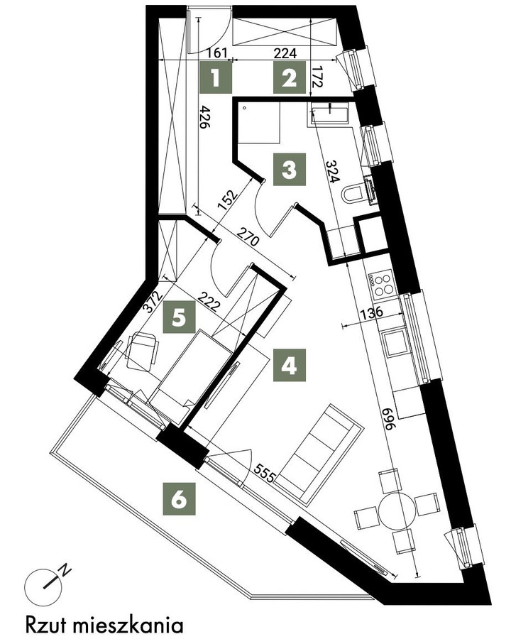 Apartment in Poznań, Junikowo, Grunwald - Widok 2