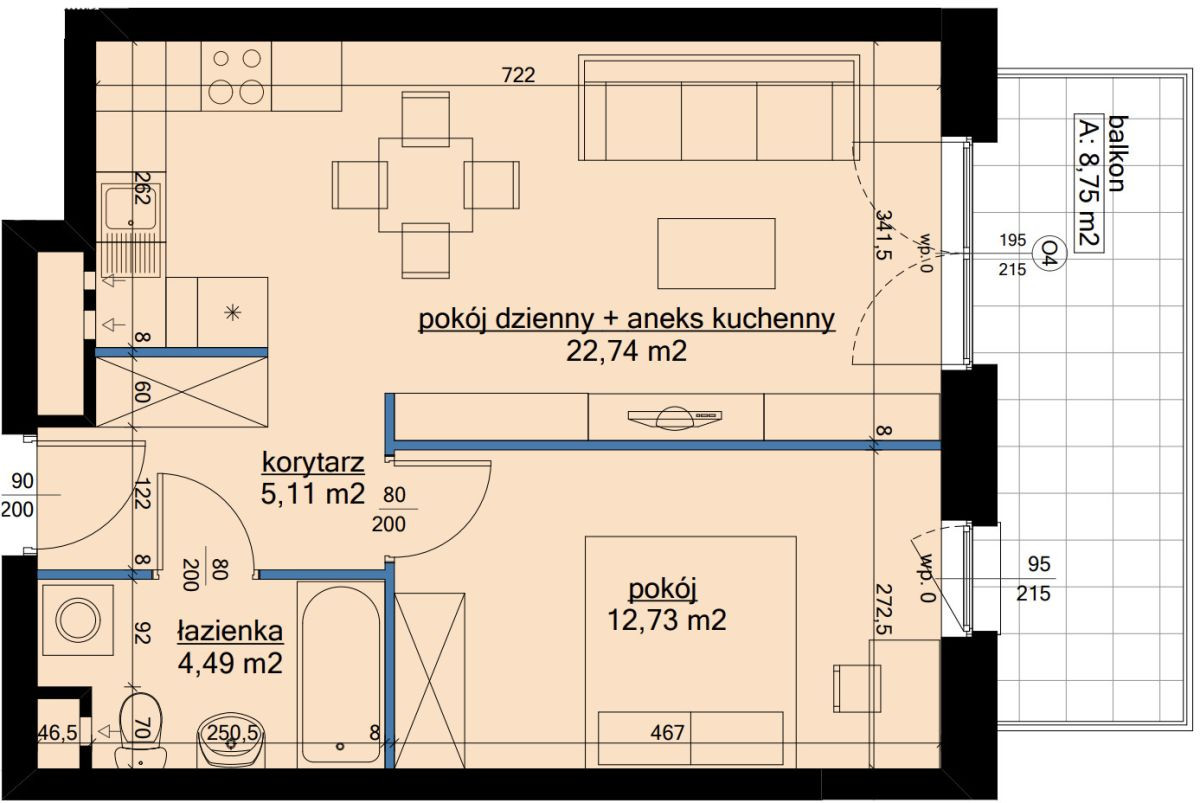 Mieszkanie – Poznań, Stare Winogrady, Winogrady - Widok 2