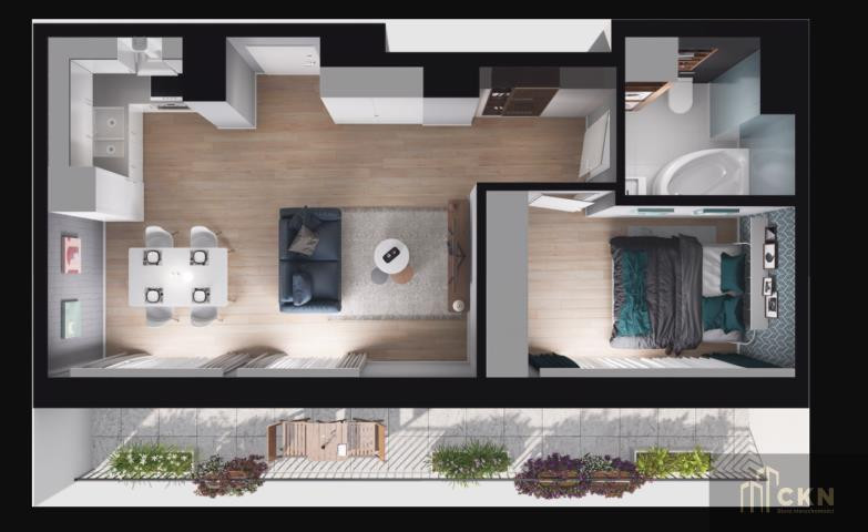 2h asunto, 41 m²