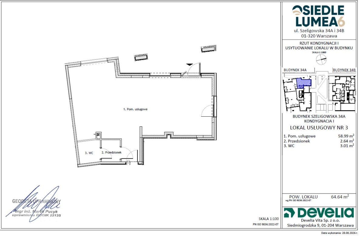 LOKAL USŁUGOWY 64,64 m²/ Szeligowska 34A / - Widok 3