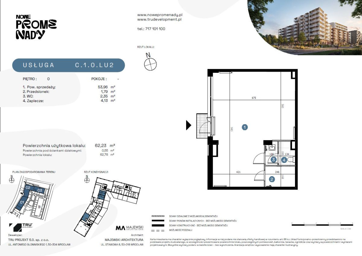 Lokal 62,23 m² w Nowych Promenadach - Widok 4