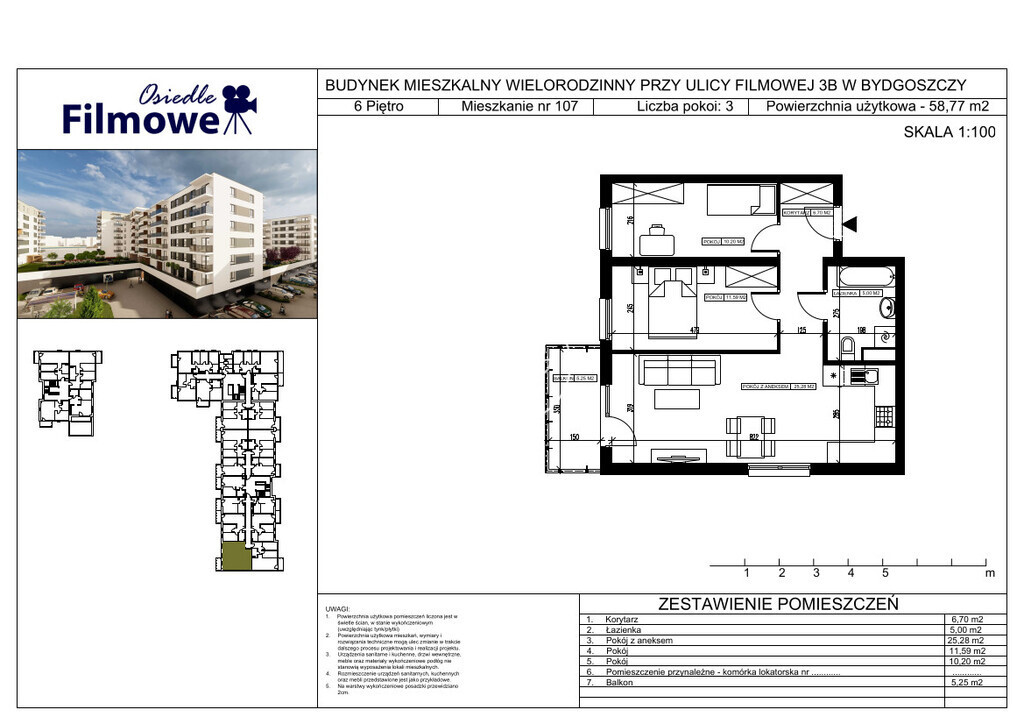 Apartment in Bydgoszcz, Osiedle Filmowe, Bartodzieje-Skrzetusko-Bielawki - View 3