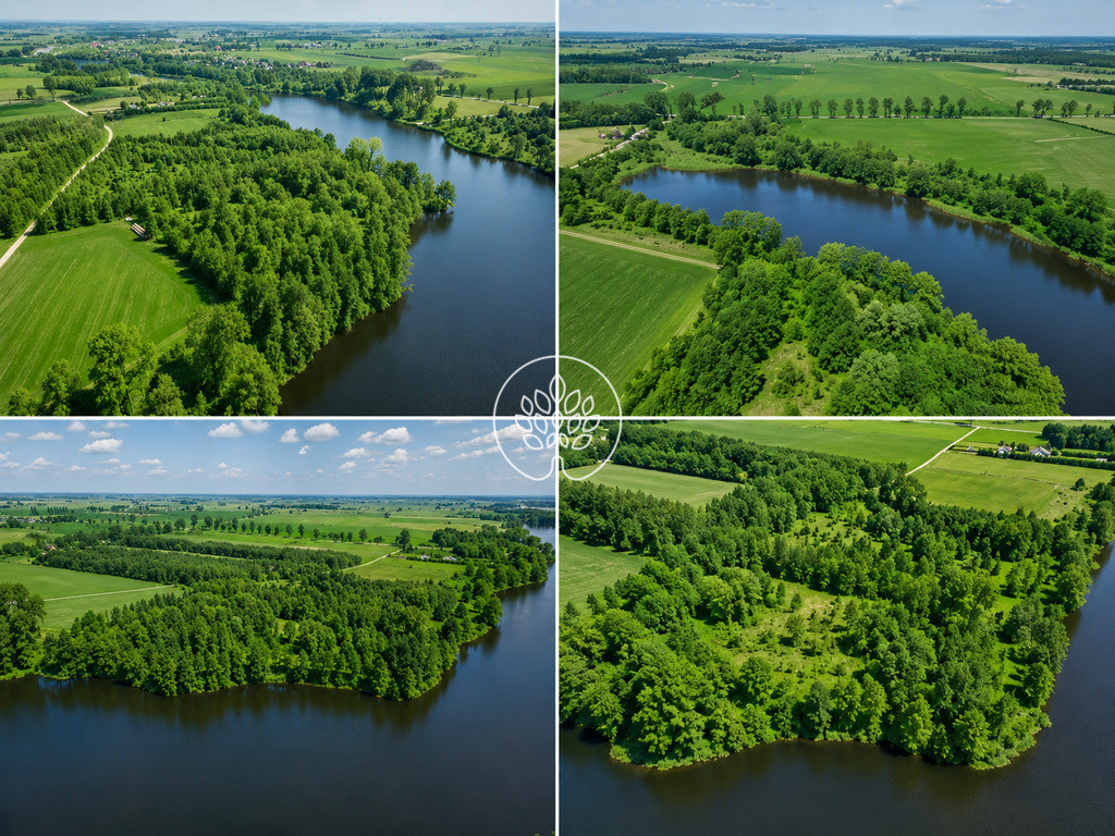 Działka z WZ i 225m linią brzegową jeziora! TOP - Więcej