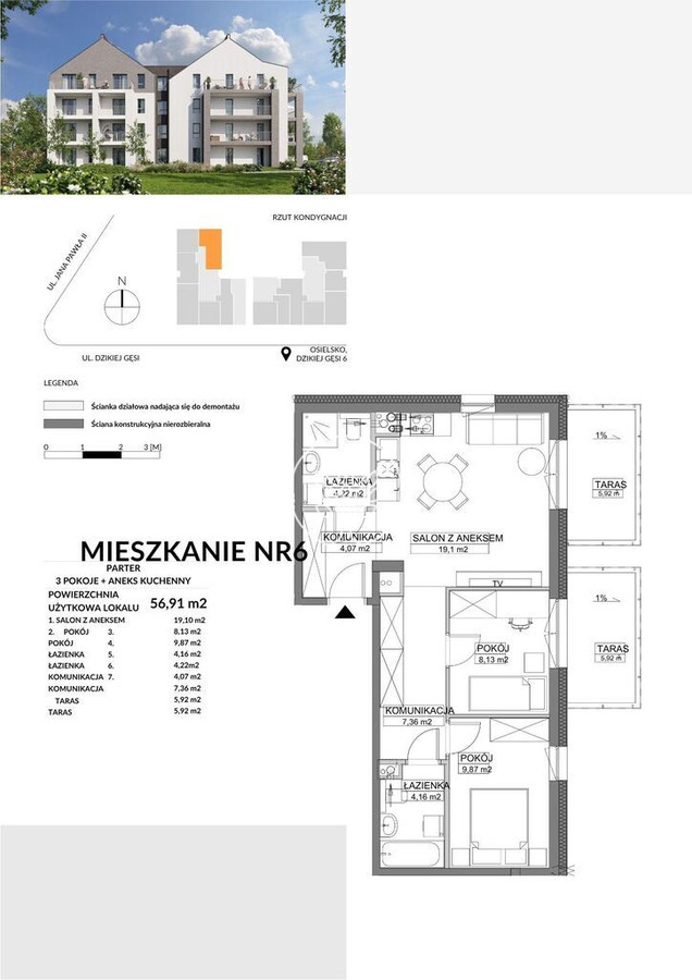 Mieszkanie – Osielsko, powiat bydgoski - Widok 2