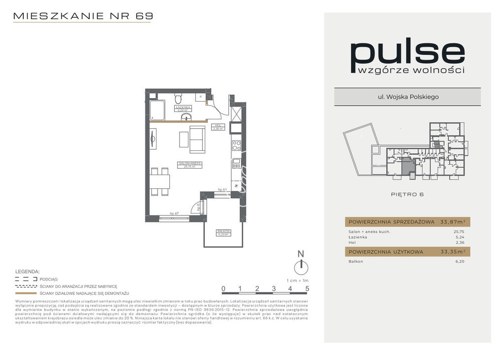 Apartment in Bydgoszcz, Wzgórze Wolności - Widok 2