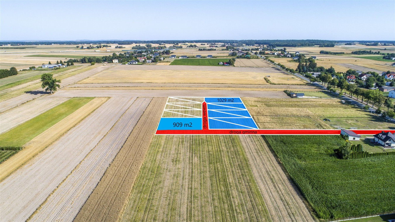 Ostatnie dwie działki 9,10 ar Super lokalizacja - Widok 3