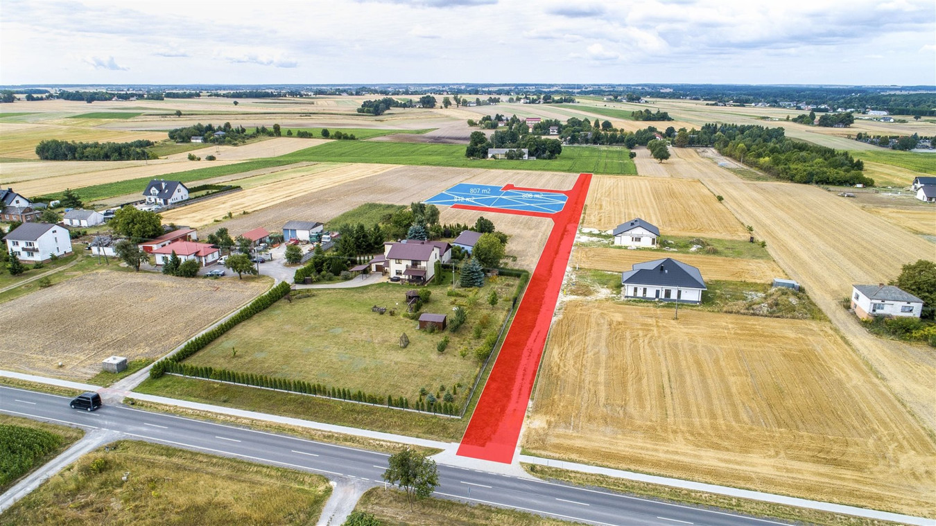 Ładna, 8-arowa działka przy ul. Bychawskiej - Widok 2