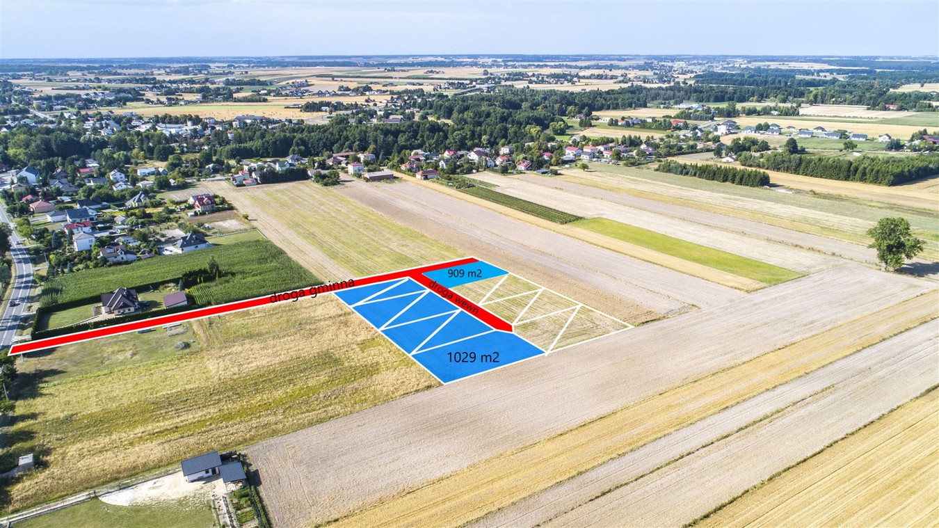 Ostatnie dwie działki 9,10 ar Super lokalizacja - Widok 2