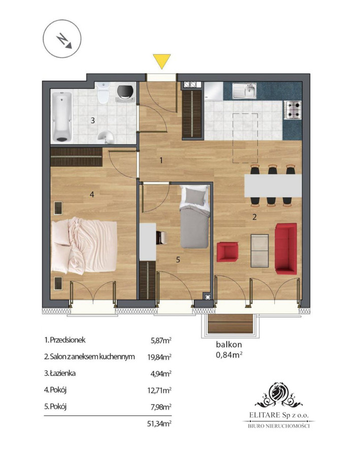 Apartment in Wrocław, Tarnogaj, Krzyki - Widok 2