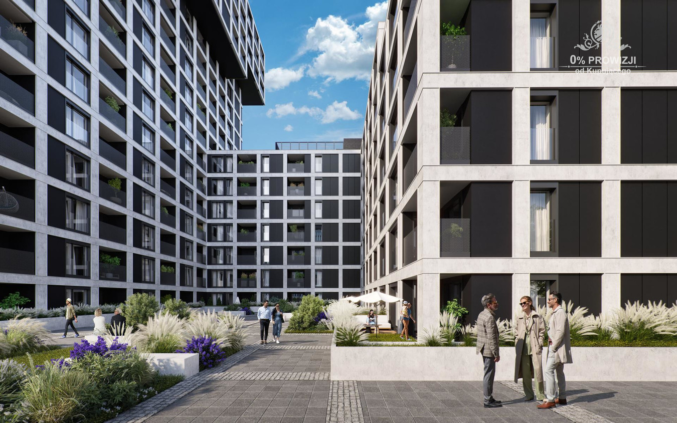 Apartament 2 pokojowy 53,99m2 z tarasem tuż obok SkyTower