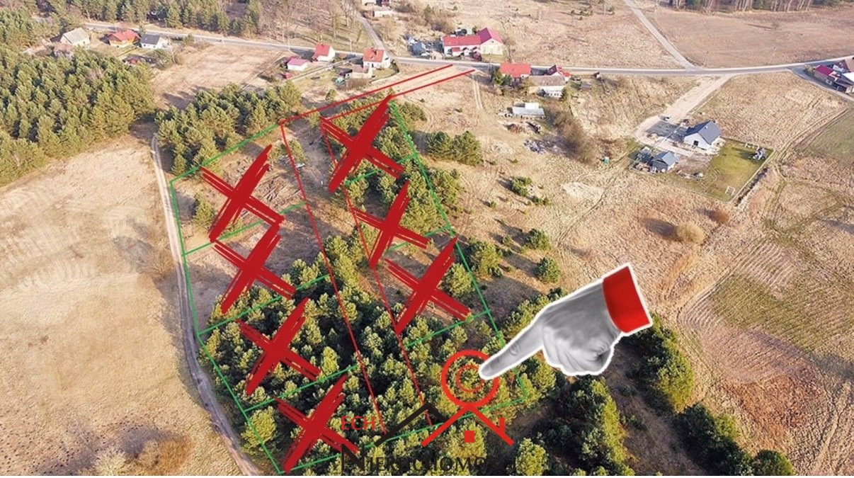 DZIAŁKA BUDOWLANA PRZY LESIE W ŁOŚNIE - Widok 2