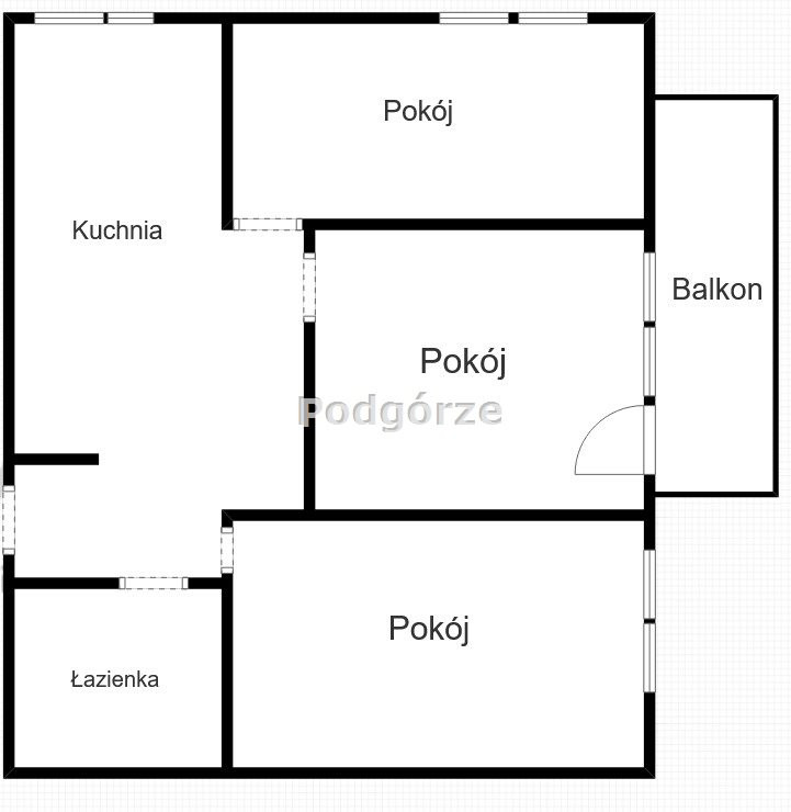 Mieszkanie – Kraków, Grzegórzki - Widok 4