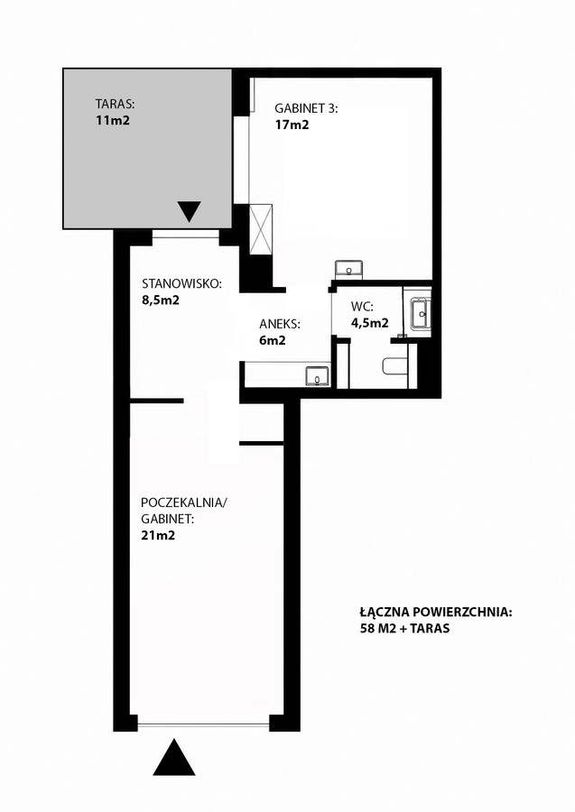 Lokal usługowy 58 m² z ogródkiem[NA WYŁĄCZNOŚĆ] - Widok 2