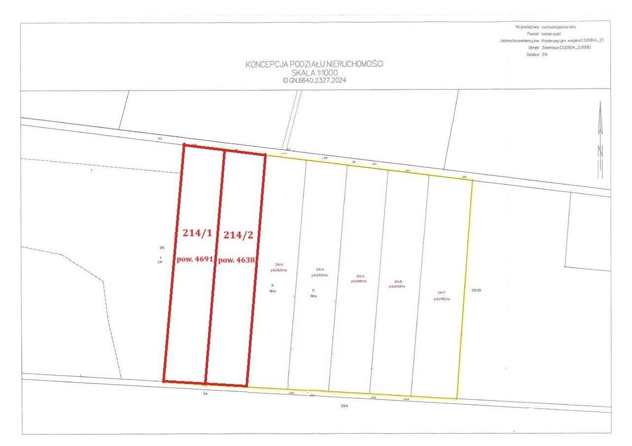 DZIAŁKA o pow. 4.691 m² Zieleniewo tylko 48 zł/m2 - Więcej