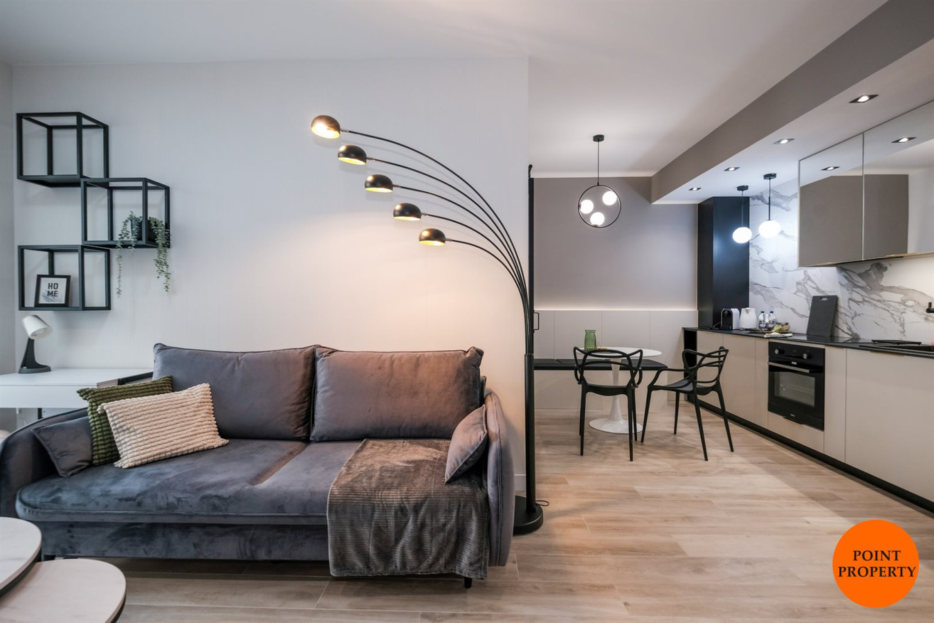 Salon z kuchnią+sypialnia, ok. Narutowicza - Widok 3