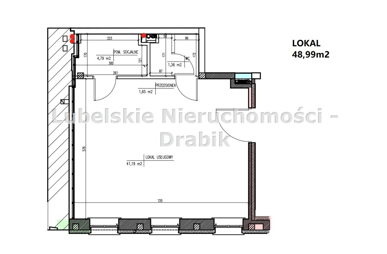 Lokale 48,99 m² lub 58,07 m² Lublin Centrum - Widok 6