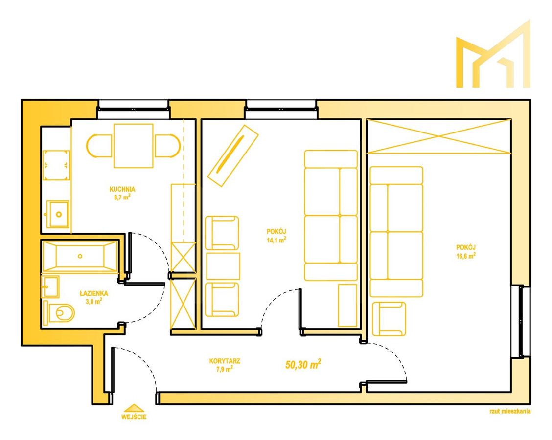 Apartment in Poznań, Grunwald - Widok 2