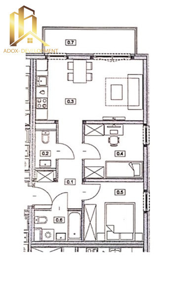 Apartment in Warszawa, Grodzisk, Białołęka - Widok 3