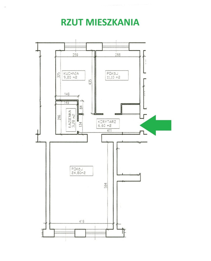 Mieszkanie 2 pokojowe, 55m² z windą - Widok 2