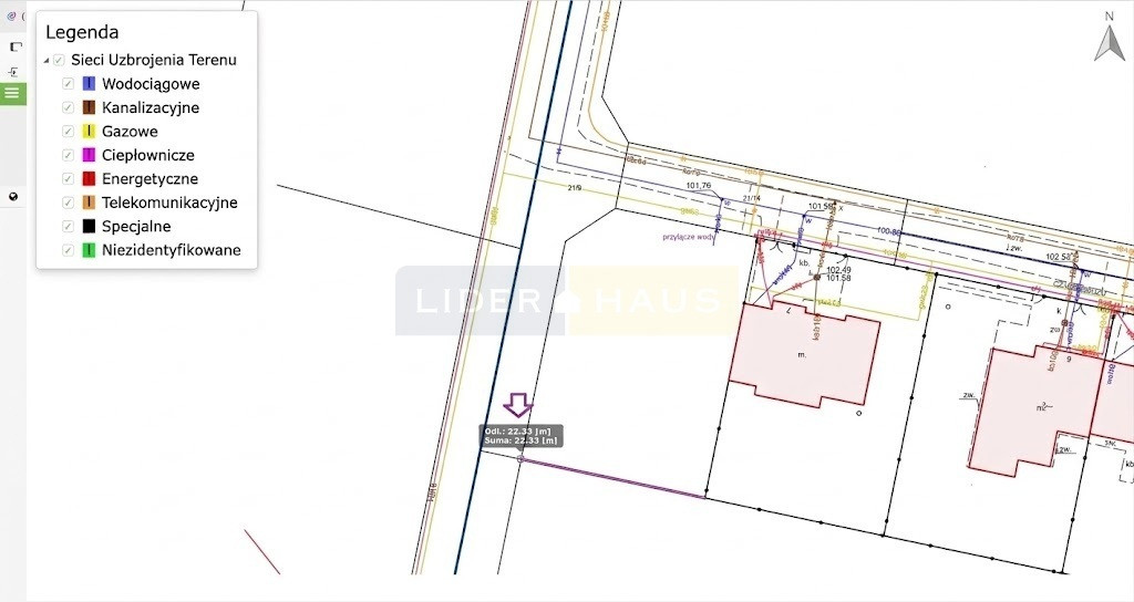 Działka 691 m² z pozwoleniem na budowę domu Wieruchów - Widok 3