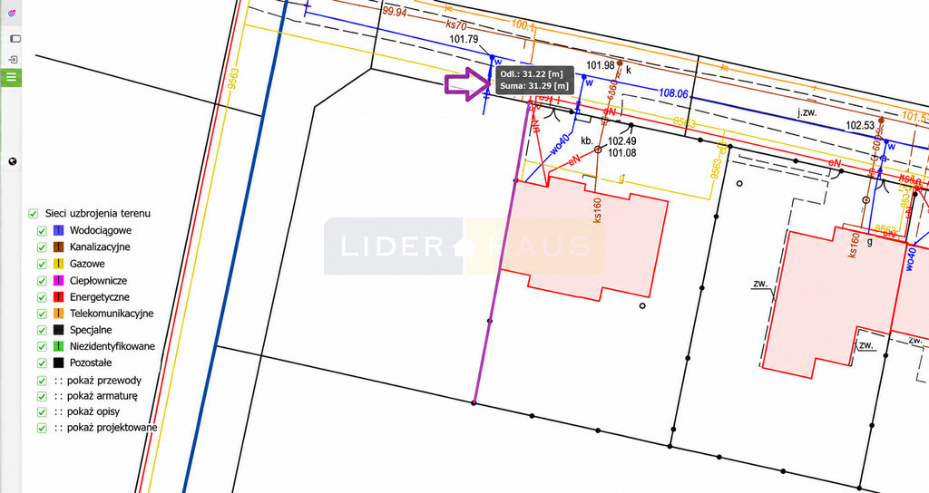 Działka 691 m² z pozwoleniem na budowę domu Wieruchów - Widok 4