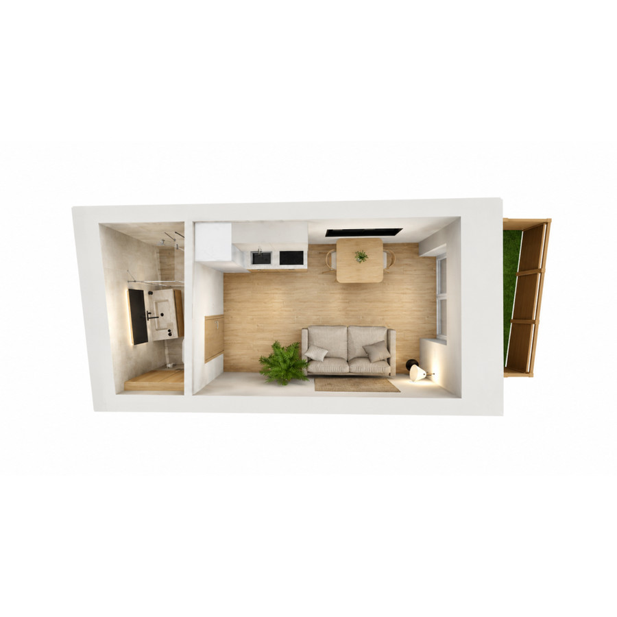 15,45 m², Stradom – kamienica w renowacji