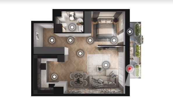 Apartment in Wrocław, Borek, Krzyki - Widok 2