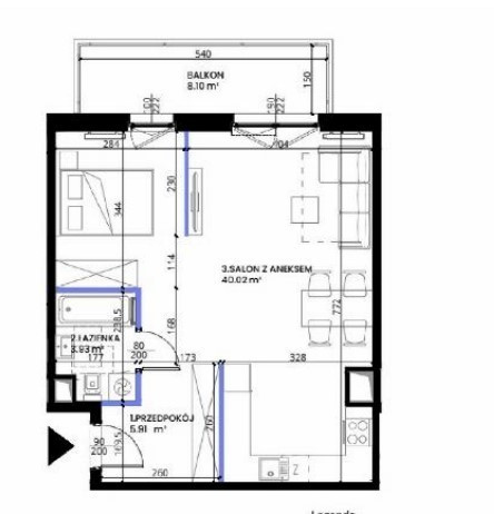 Apartment in Wrocław, Borek, Krzyki - Widok 4