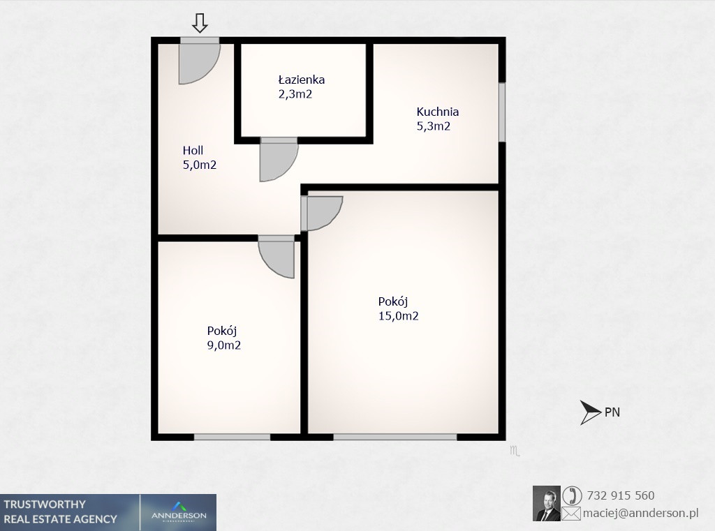 Dwa pokoje 37,30 m² , Bieżanów - Prokocim - Widok 4