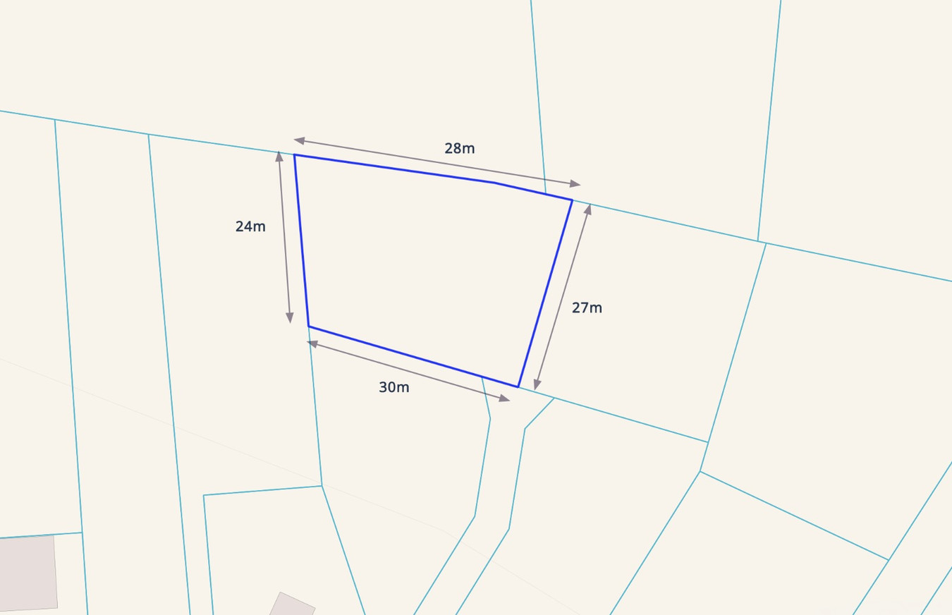Piękna działka budowlana 888 m² - Widok 2