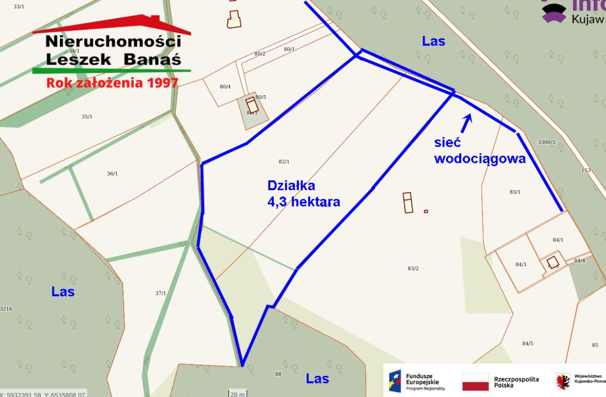 Działka granicząca z lasem - Widok 2