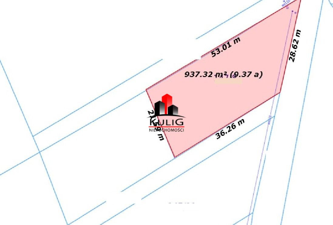 Kocmyrzów Luborzyca działka budowlana 9,36ar - Widok 3